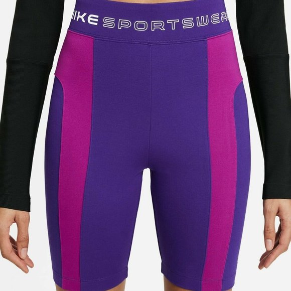 Nike NSW Street Bike Shorts CZ9771-547 Purple Women's - Picture 8 of 8